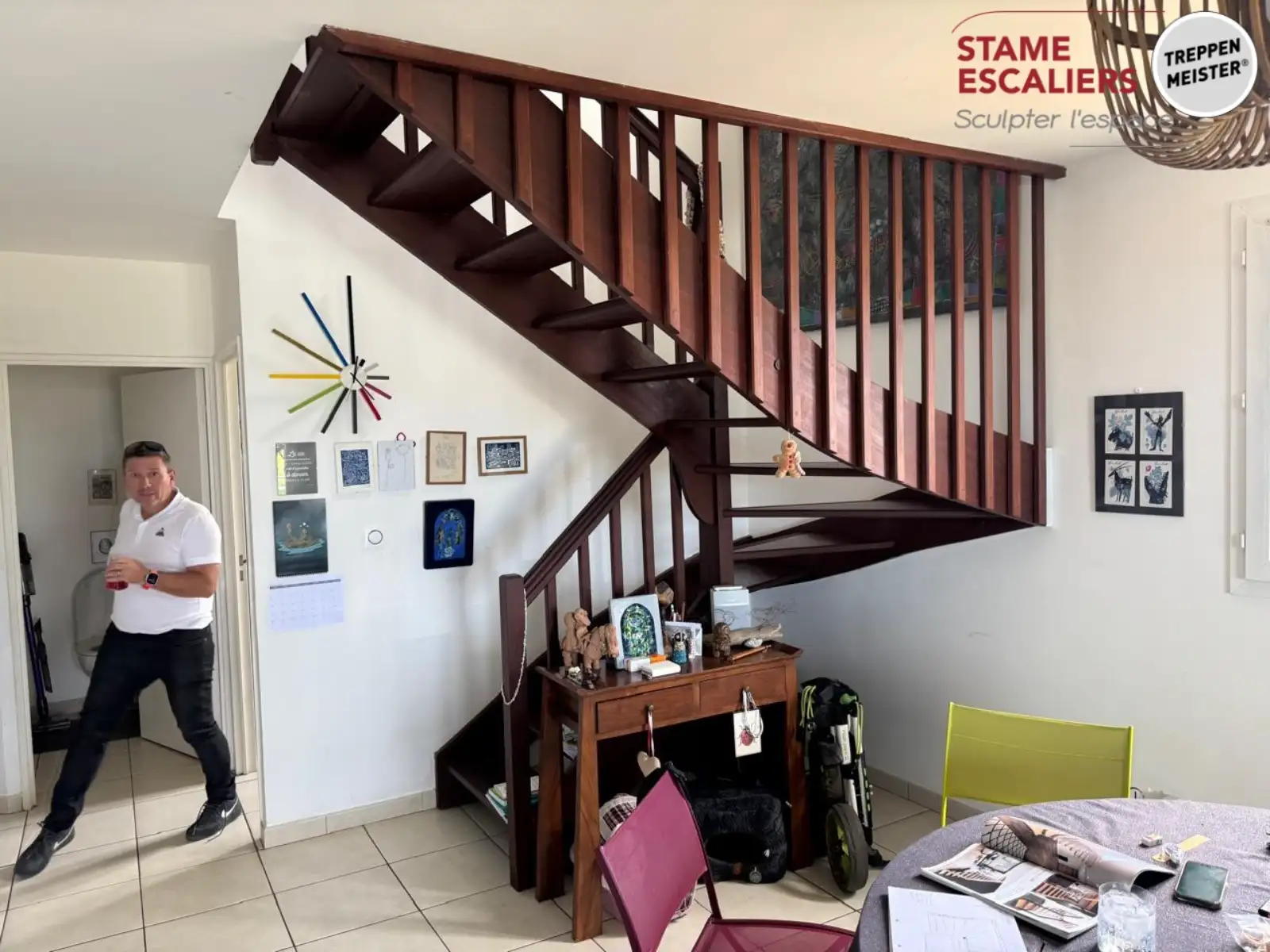 Escalier existant avant projet STAME escalier La Réunion