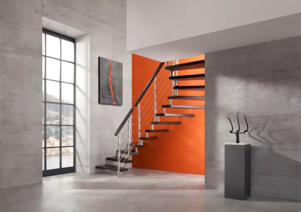 Escalier ÉPURA design fin STAME escalier La Réunion intérieur