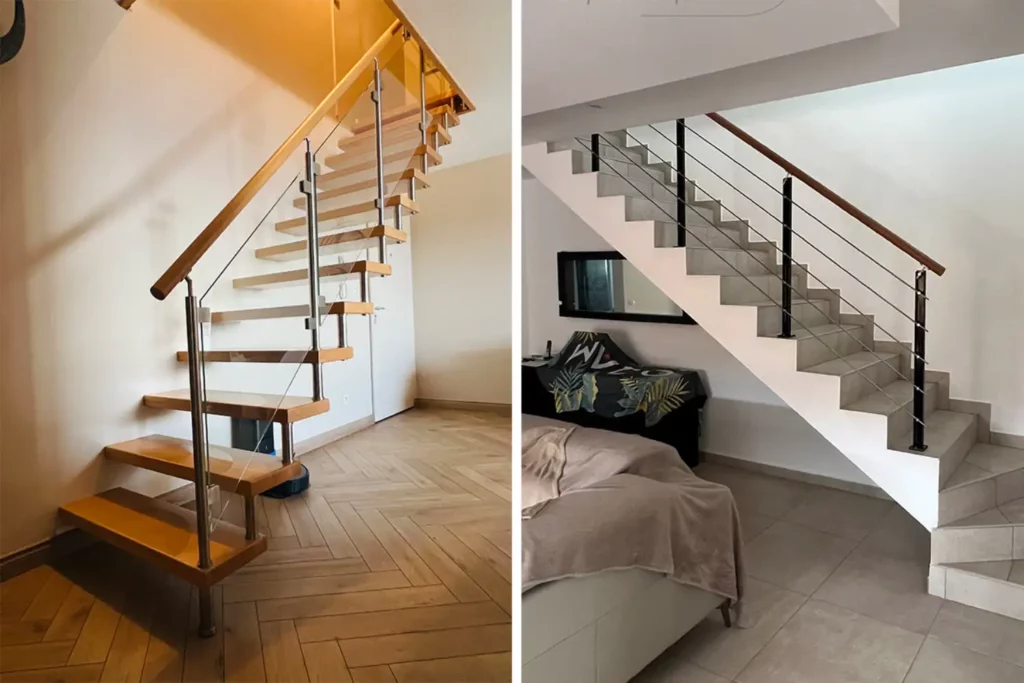 STAME Escaliers, fabricant d’escaliers sur mesure à La Réunion, conçoit des escaliers en bois alliant design contemporain, solidité et fabrication artisanale locale. Spécialiste des escaliers suspendus, limon central et structures personnalisées, STAME Escaliers accompagne chaque projet avec un savoir-faire réunionnais reconnu et des matériaux durables adaptés à chaque intérieur.